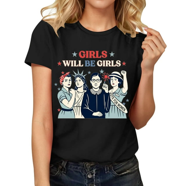 Chemises pour Femmes T-Shirts Femmes T-Shirt pour Femmes Décontracté Été T-Shirts Femmes Simples Manches Courtes Chemises pour Femmes Chemise de Compression Manches Longues Pack Manches T-Shirt Femmes Chemises de Compression