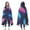 Neon Feather With, variant on Wearable Blanket,Boho Red Knitted Ethnic Pattern Hooded Wearable Flannel Blanket for Adults & Teens,Winter Poncho Shawl Wrap Cape Cozy Anti-Pill,50"x60"