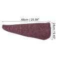 thumbnail image 2 of 1 Pc Women Soft Pinstripe Hair Towel for Bathroom Vacation Business Travel Red Coral Velvet, 2 of 3
