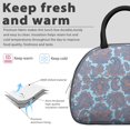 thumbnail image 3 of Paisley and Damask Blue Pattern Insulated Lunch Bag,Leakproof Large Capacity Lunch Box for Work,Picnic or Travel,11.4 X 6.7 X 8.3 Inches, 3 of 6
