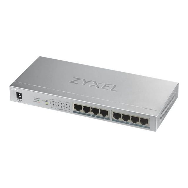 Zyxel Communications GS1008HP 8 Port Gigabit PoE Unmanaged Switch - 60 watt
