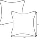 Pillow Perfect 537184 Topanga Stripe Lagoon Coussin de 18,5 Pouces (Lot de 2) – image 3 sur 5