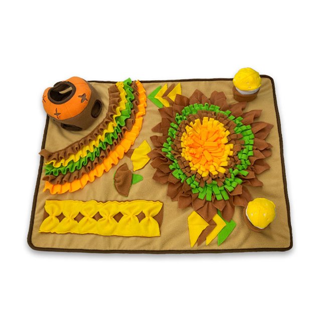New Product Pet Sniffing Mat House Anti-choking Slow Food Consumption Energy Interactive Mat Size: 80x60cm