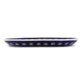 thumbnail image 3 of Polish Pottery 9¼-inch Platter (Peacock Theme) Hand Painted in Boleslawiec, Poland + Certificate of Authenticity, 3 of 6
