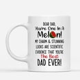 thumbnail image 2 of Custom Mugs Dear Dad You're One In Melon Charm Watermelon Best Dad Gifts From Daughter Son Santa Christmas Presents Ceramic Coffee 11oz 15oz Mug, 2 of 7