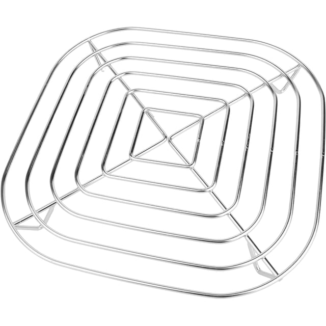 Air Fryer Crisper Rack Stainless Steel Replacement Parts Grill Tray Plate Containers Compatible with Ninja Crispi Air Fryer FN090 FN091 FN100 FN101 FN103 All Series(Silver)