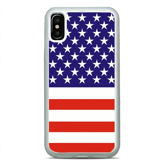 United States Flag US Pride White Phone Case Shockproof Hard Rubber Custom Case Cover For iPhone 11 Pro Max