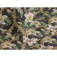 thumbnail image 3 of Ambesonne Floral Quilted Coverlet 3 Pcs, Vintage Lily Flowers Exotics, Queen Size, Dark Purple Green and Pink, 3 of 4