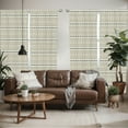 thumbnail image 2 of Ambesonne Tribal Window Curtains, Aztec Native, Each 28" W x 95" L, Beige and Brown, 2 of 5