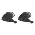 thumbnail image 2 of kurtrusly 5pcs Hair Net for Making Ponytail Caps Hair Wig Accessories Net Weaving black length 19.2cm 2Set, 2 of 6