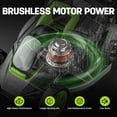 thumbnail image 5 of Steelite 2x21V 13" Cordless Lawn Mower,Electric Lawn Mowers with Brushless Motor for Garden/Yard/Farm, Lightweight with 8-Gallon Grass Bag,5 Heights Adjustment, 2*4.0Ah Battery & Charger Included, 5 of 7