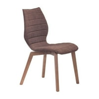 Tobacco Solid Wood Modern Armless Aalborg Dining Room Chairs Set Of 2 by ZUO-FURNITURES