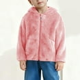 thumbnail image 4 of QQAMB Baby Toddler Boys Girls Fleece Jacket with Hood Zip Up Cute Bear Coats for Infant Boys Girls Fuzzy Jacket with Ear, 4 of 6