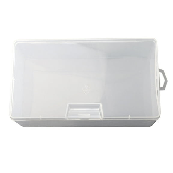 Rectangular Plastic Transparent With Lid Storage Box Collection Container Case