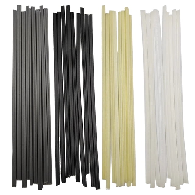 Miuline - Juego de 40 varillas de soldadura de plástico para reparación de parachoques de coche (ABS, PP, PVC y PE)