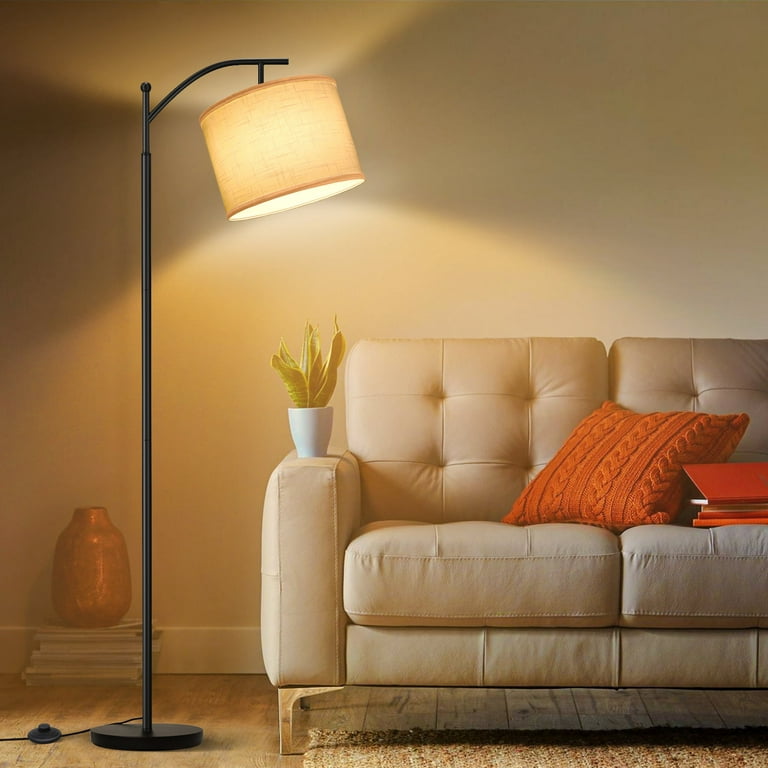 Arc Floor Lamps for Living Room, Modern Remote Control Standing