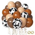 thumbnail image 1 of Set de globos Misiveavz con estampado de vaca, 60 unidades, 30 cm, para fiesta de cumpleaños, 1 of 7