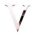 thumbnail image 1 of 2Pcs Letter Ornament Waterproof Removable Silver-plated 3D Mirror Surface Acrylic Decal for Wedding, 1 of 9