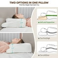 DONAMA Contour Memory Foam Cervical Pillows for Pain Relief Sleeping
