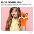 thumbnail image 3 of 2 piezas Fox Hand Puppets Kids Funny Animal Puppet Toys Story Telling Puppets, 3 of 7