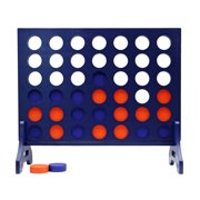 Tailgating Pros Premium Giant Four in a Row with Carrying Case - Jumbo Oversized Outdoor Yard Game - Connect Multiple Pucks in a Row to Win - Many Puck Colors Available!