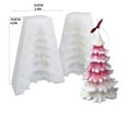 thumbnail image 2 of Candle Molds For Candle Making  3D Christmas Tree Shape Silicone Resin Epoxy Mould DIY Casting Aromatherapy Wax Candles, 2 of 5