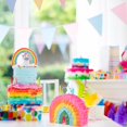 thumbnail image 2 of LEEYNEER Kid Birthday Decoration Girl Rainbow Pinata Colorful 1Pcs 11X7.9X3.1In, 2 of 8