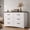 White&Black-6 drawers, variant on 7 Drawers Dresser, 47" Wide Chest of Drawer, Modern Storage Organizer with Metal Handles, for Bedroom, Living Room, Hallway, Office, Entryway, White