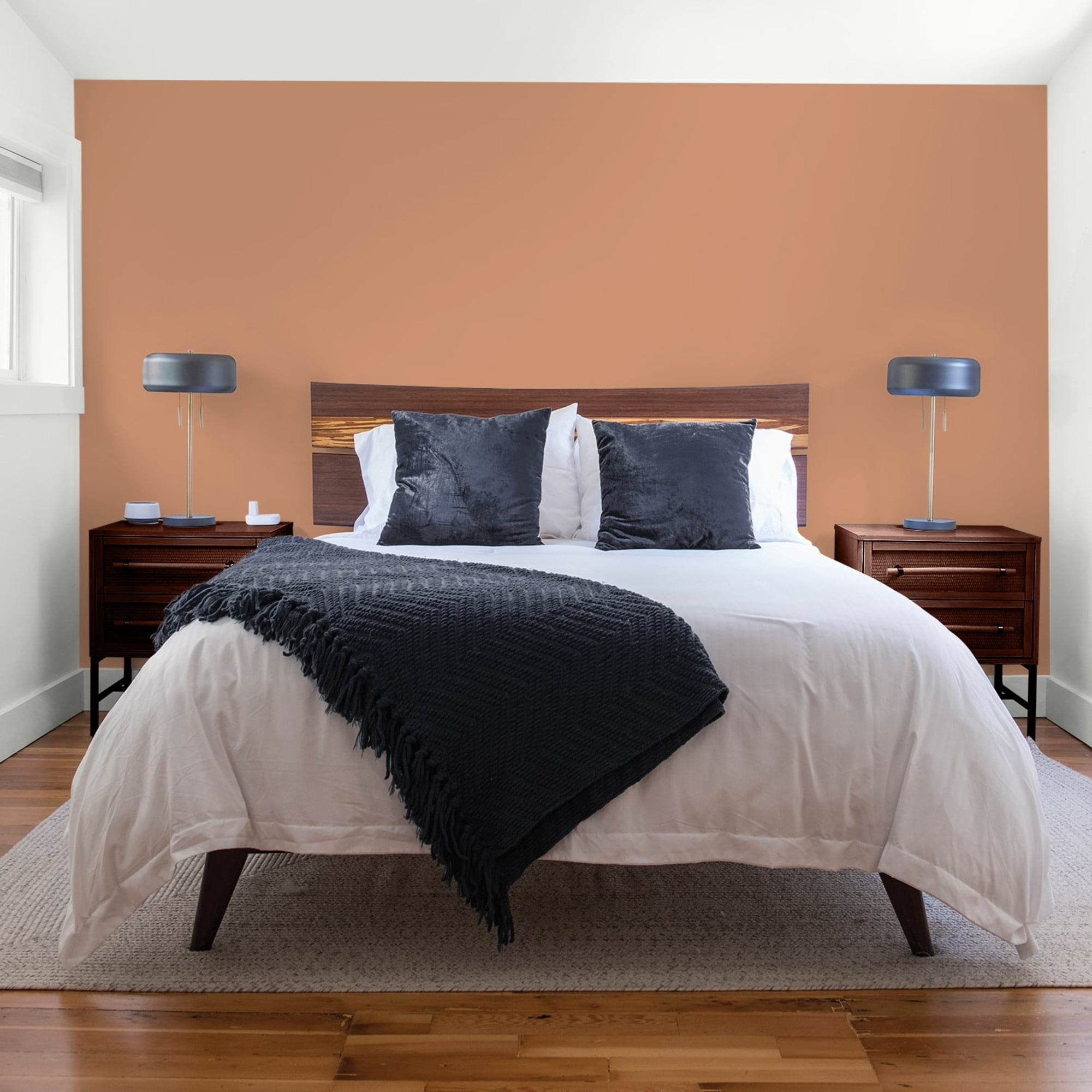 Glidden HEP Honey Graham / Orange, Flat Interior Paint with Primer, 1 Gallon