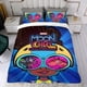 thumbnail image 4 of Chica Luna Conjunto de sábanas temático, trío de piezas, cómodo y amigable con la piel, diseño único, regalo de decoración para el hogar para familiares, amigos y fans,173cm *218cm, 4 of 6