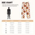 thumbnail image 2 of Salouo Thanksgiving Turkey Leaves Print Women's Pajama Pants Casual Loose Sweatpants PJs Flowy Pants Drawstring Palazzo for Women Wide Leg Pants Lounge Pajama -, 2 of 8
