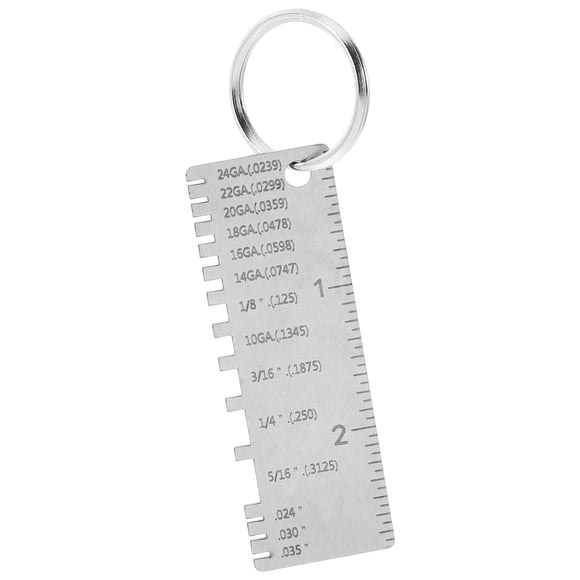 Shisuyan Stainless Steel Welding Gauge Metal Thickness Gauge Sheet Wire Size Measuring Inspection Tool For Welding And Metal Fabrication Silver