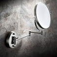 Wall Mounted Makeup Mirror with 3X Magnification, 360 Degree Swivel