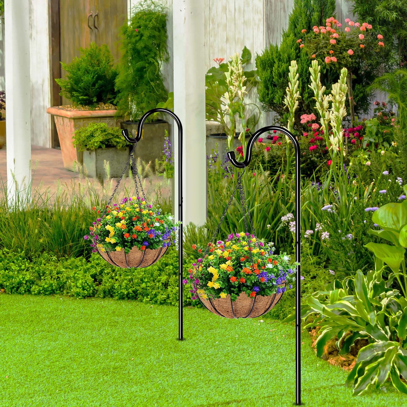 american gardenworks urbangarden 65 single shepherd hook weight capacity Ashman Premium Steel Ground Stake Shepherd's Inch 2 Sided, Black, 2 Pack This elegantly designed shepherd hook stands tall at 65 inches GOFORWILD 4 Pack 65 Inch