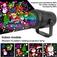 thumbnail image 1 of 16 patrones de luces de proyector de Navidad, lámpara de proyección LED de Navidad, luces de proyector de Papá Noel en movimiento, Navidad, 1 of 8