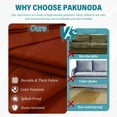 thumbnail image 3 of Pakunoda 3Pcs Patio Cushion Covers 4-Seater Outdoor Cushion Slipcovers Replacement with Zipper for Garden Couch Wicker Rattan Sofa Furniture, Cover Only, Terra Red, 3 of 6