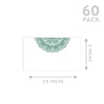 thumbnail image 5 of Koyal Wholesale Dark Green Elegant Ornate Place Cards for Wedding Party Tables, Seating Place Cards for Holders, 60 Pk, 5 of 5