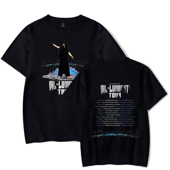 Diljit Dosanjh T-shirt 2024 Dil-Luminati Tour Short Sleeve Hip Hop Crewneck Unisex Tee