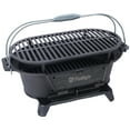 thumbnail image 5 of Portable Oval Cast Iron Grill - 100% Enameled Cast Iron Charcoal Hibachi, Tabletop Camping Grill for Outdoor BBQ, Tailgating & Picnics, 19.6", 5 of 21