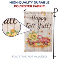 thumbnail image 4 of America Forever Happy Fall Y'all Garden Flag Fall Red Truck Sunflowers 12.5 x 18 inch Double Sided Autumn Floral Farmhouse Seasonal Yard Outdoor Decoration, 4 of 5