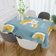 thumbnail image 2 of Yayeee Tablecloths for Rectangular Tables 54 x 54 inch Party Table Cover, Light Blue Rainbow, 2 of 6
