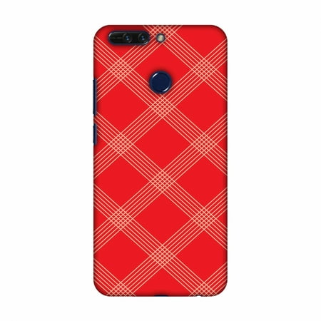 Carbon Star Snap - Huawei Honor 8 Pro Case - Carbon Fibre Redux Candy Red 5, Hard Plastic Back Cover, Slim Profile Cute Printed Designer Snap on Case with Screen Cleaning Kit