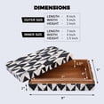 thumbnail image 2 of Handicrafts Home Handmade Harlequin Collection Decorative Jewelry Box Organizer – Keepsakes, Trinkets, and Home Decor – Antique Coffee Table Storage, Wedding Memory Box, Farmhouse Style Decor, 8x5x2, 2 of 8