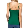 thumbnail image 4 of Active Basic Women & Juniors Solid Plain Adjustable Spaghetti Strap Layering Cropped Camisole Tank Top, 4 of 4