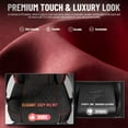 thumbnail image 4 of Huracan Velvet Fabric Gaming Chair for Adult Adjustable Height Video Gamer Chair with Footrest&Massage Lumbar Cushion High Back Computer Deak Chair for Office Home,Black+Red, 4 of 10