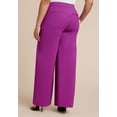thumbnail image 3 of ELOQUII Women's Plus Size The Ultimate Stretch Wide Leg Work Pant, 3 of 3