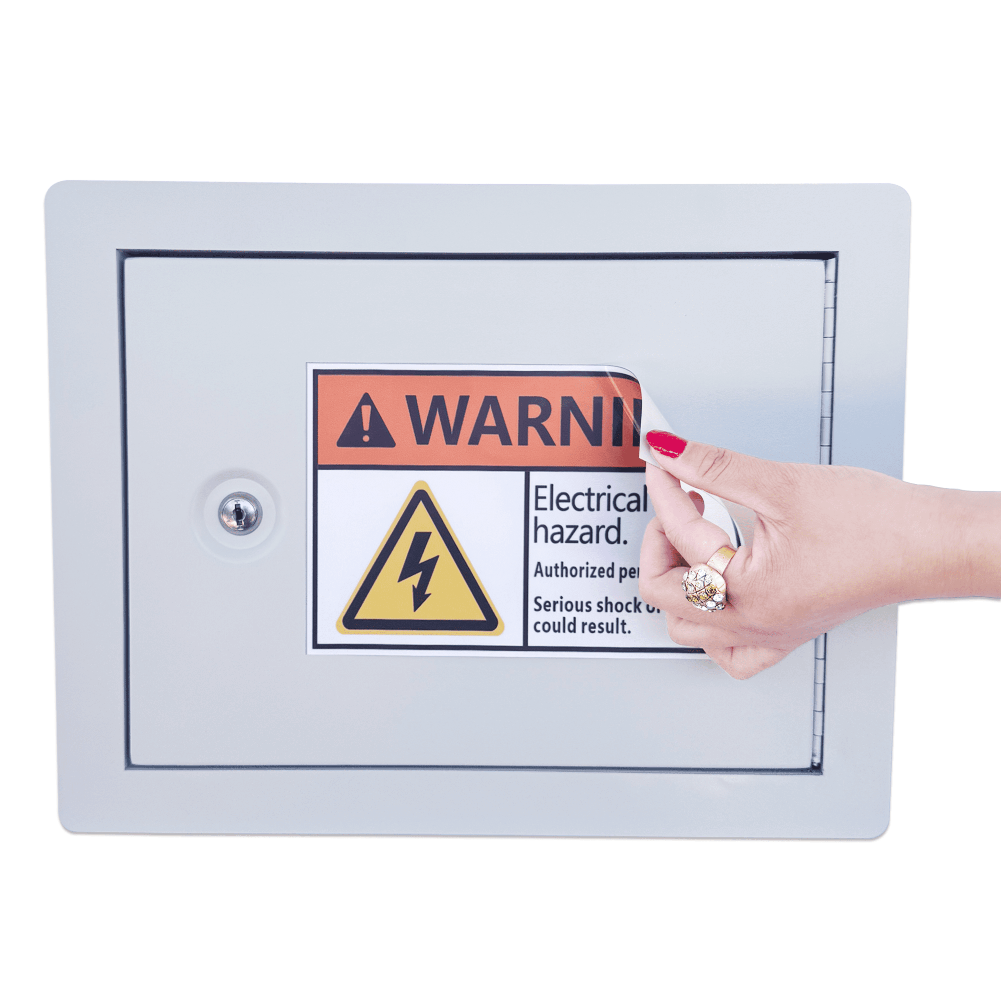 In-Wall Safe with Key Lock – Heavy-Duty Steel Lockable Hidden Wall Compartment for Secure Storage, Wall Safe Box for Jewelry, Cash, and Documents – 15.75-Inch Exterior Width, White