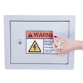 thumbnail image 5 of In-Wall Safe with Key Lock – Heavy-Duty Steel Lockable Hidden Wall Compartment for Secure Storage, Wall Safe Box for Jewelry, Cash, and Documents – 15.75-Inch Exterior Width, White, 5 of 9