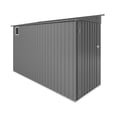 thumbnail image 4 of Vigo huseeo 4x9FT Metal Lean To Shed with Window & Lockable Door, Outdoor Storage Shed for Backyard Garden (Gray), 4 of 9