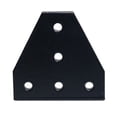 thumbnail image 2 of Ana 1pc 5 Hole Joint Plate Corner Angle Bracket Connection Joint Strip For 3030 4040 2020 Aluminum Profile Support Black/Silver Home Decor, 2 of 9
